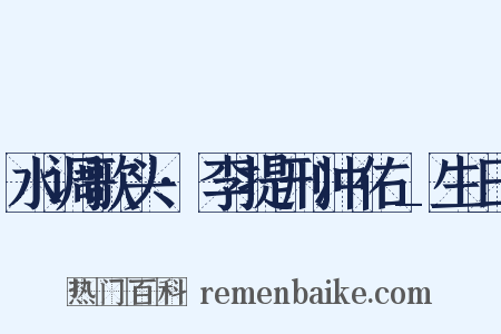 水调歌头·李提刑冲佑_生日是什么意思的图片